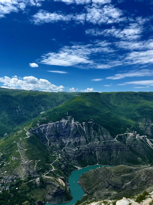 垂直拍攝, 山, 山谷 的 免費圖庫相片