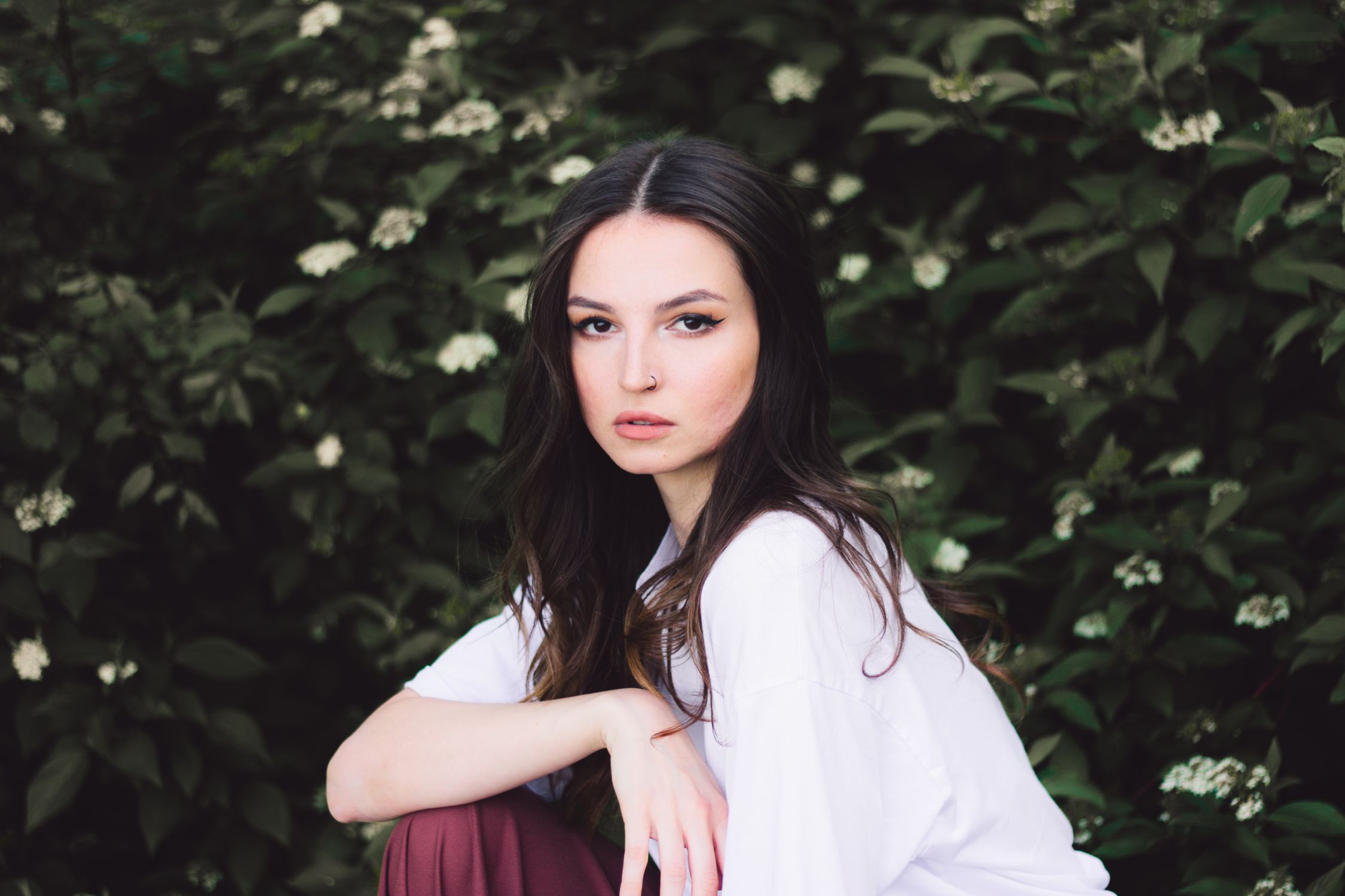 Shazard Rind Beautiful Woman Wearing a White Shirt · Free Stock Photo