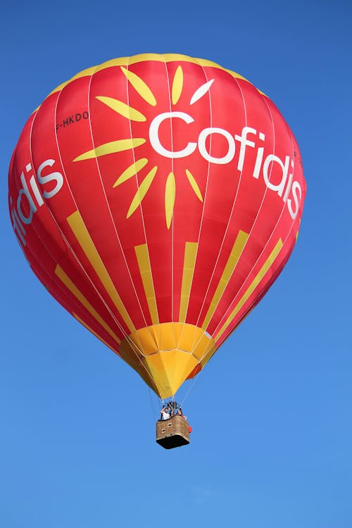 A Hot Air Balloon Under the Blue Sky