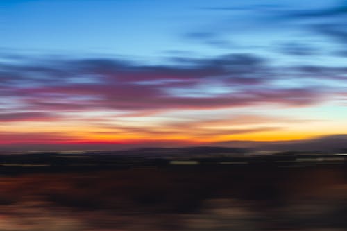 Foto d'estoc gratuïta de a l'aire lliure, borrós, capvespre