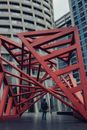 Man Standing under a Structure