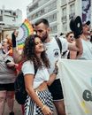 People on a Pride Parade