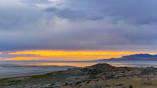 Photos gratuites de antilope-island, aube, beau coucher de soleil