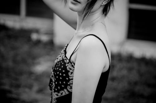 Free A Person in Black and White Tank Top Stock Photo