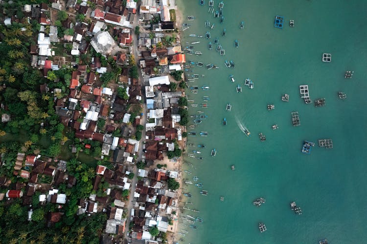 Fishing Village In Indonesia