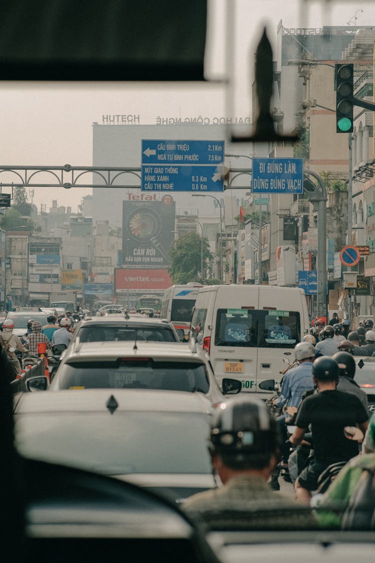 A Traffic On A Road