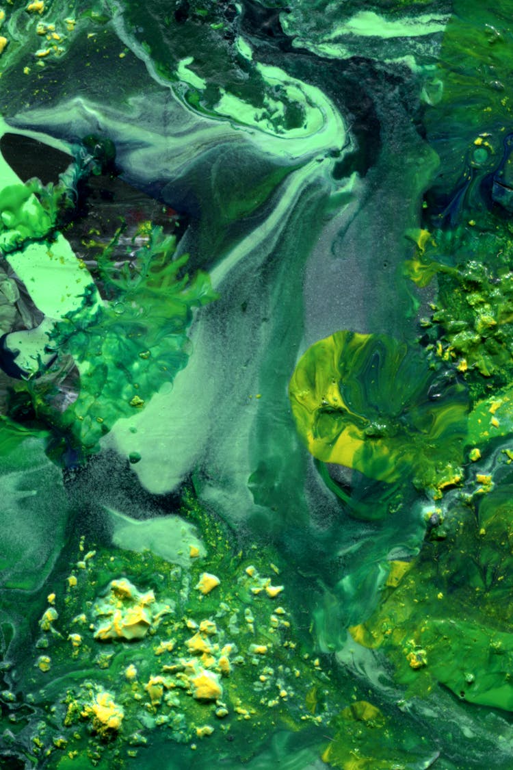 Green Abstract Painting