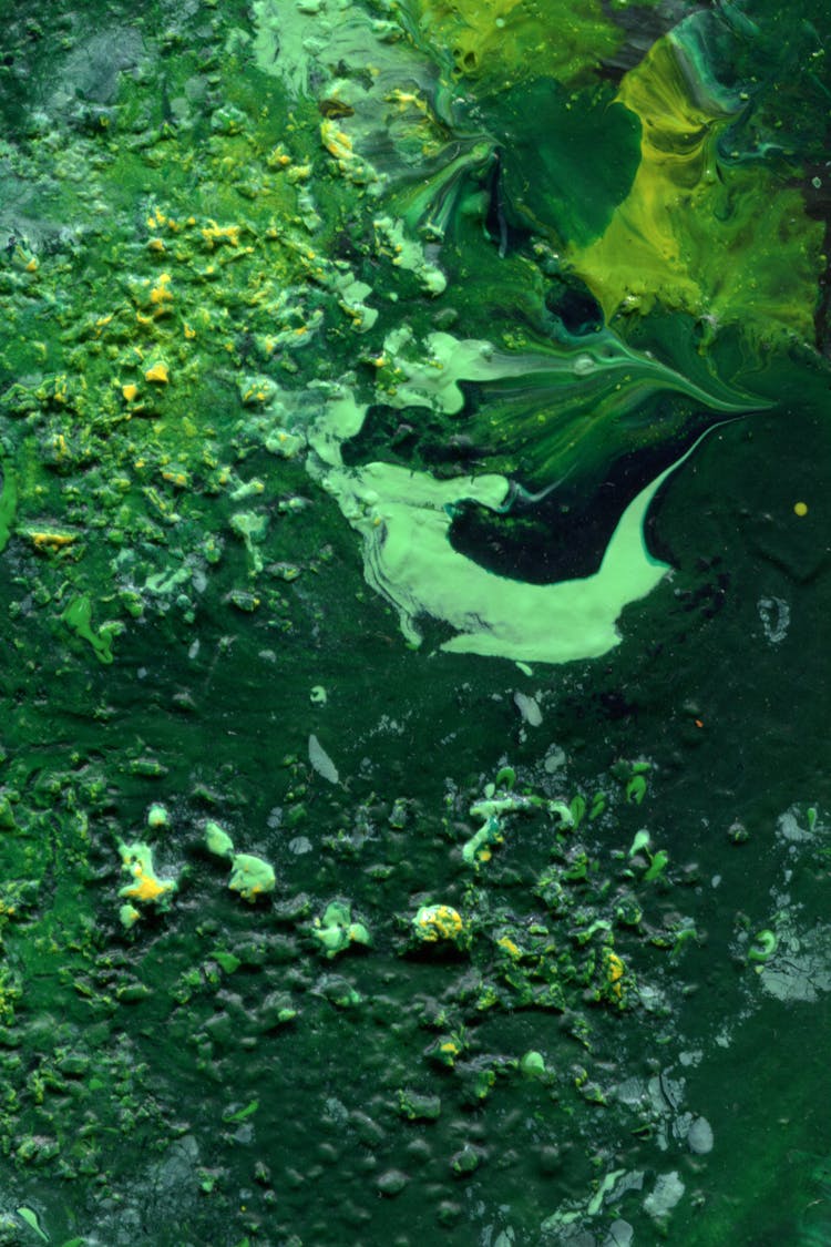 Shades Of Green Abstract Painting