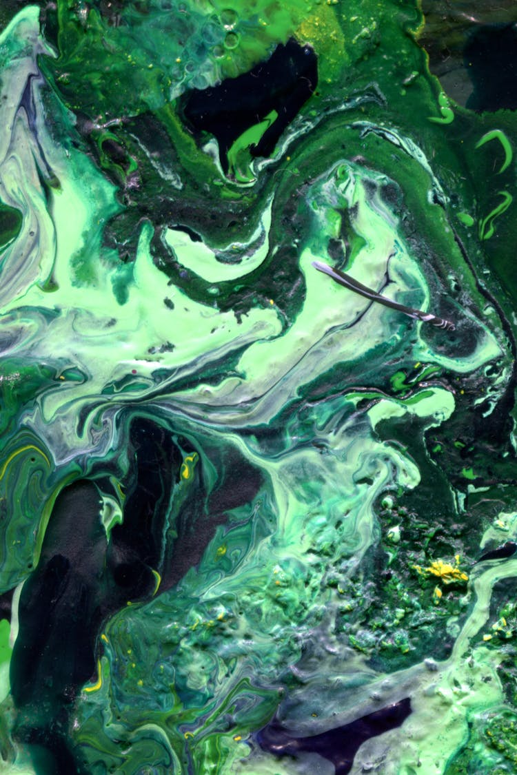 A Green Abstract Painting