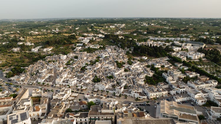 Aerial View Of A Town