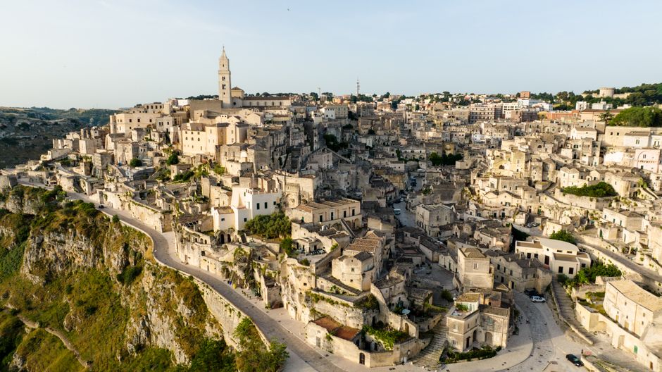 Stunning 7 Days Private SuperVipYacht Charter from Rome with Helicopter Review Review 2026 - Stunning aerial view of a historic hillside town with ancient architecture and winding streets.