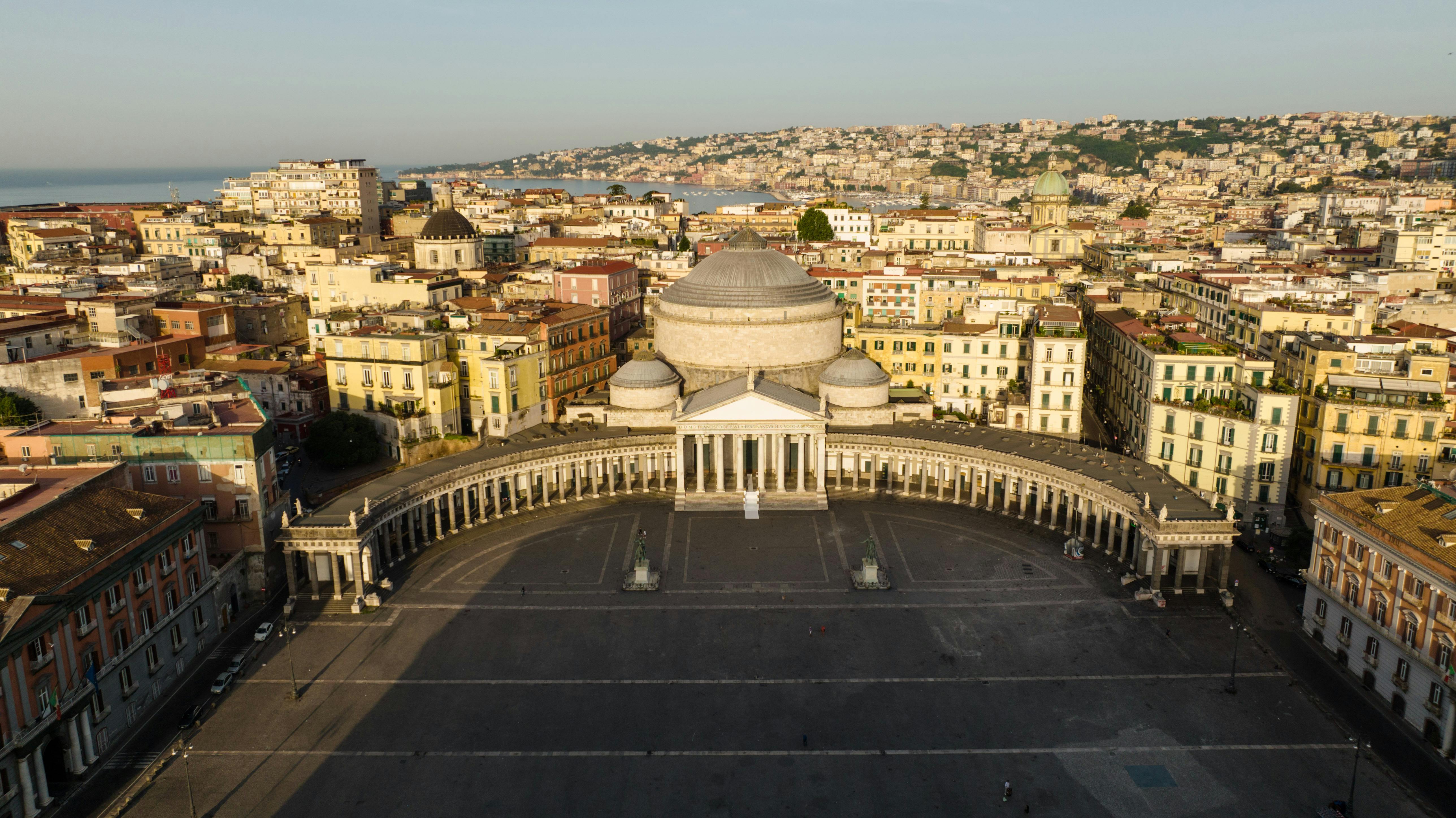 Aerial View Of Piazza Del Plebiscito In Naples, Italy · Free Stock Photo