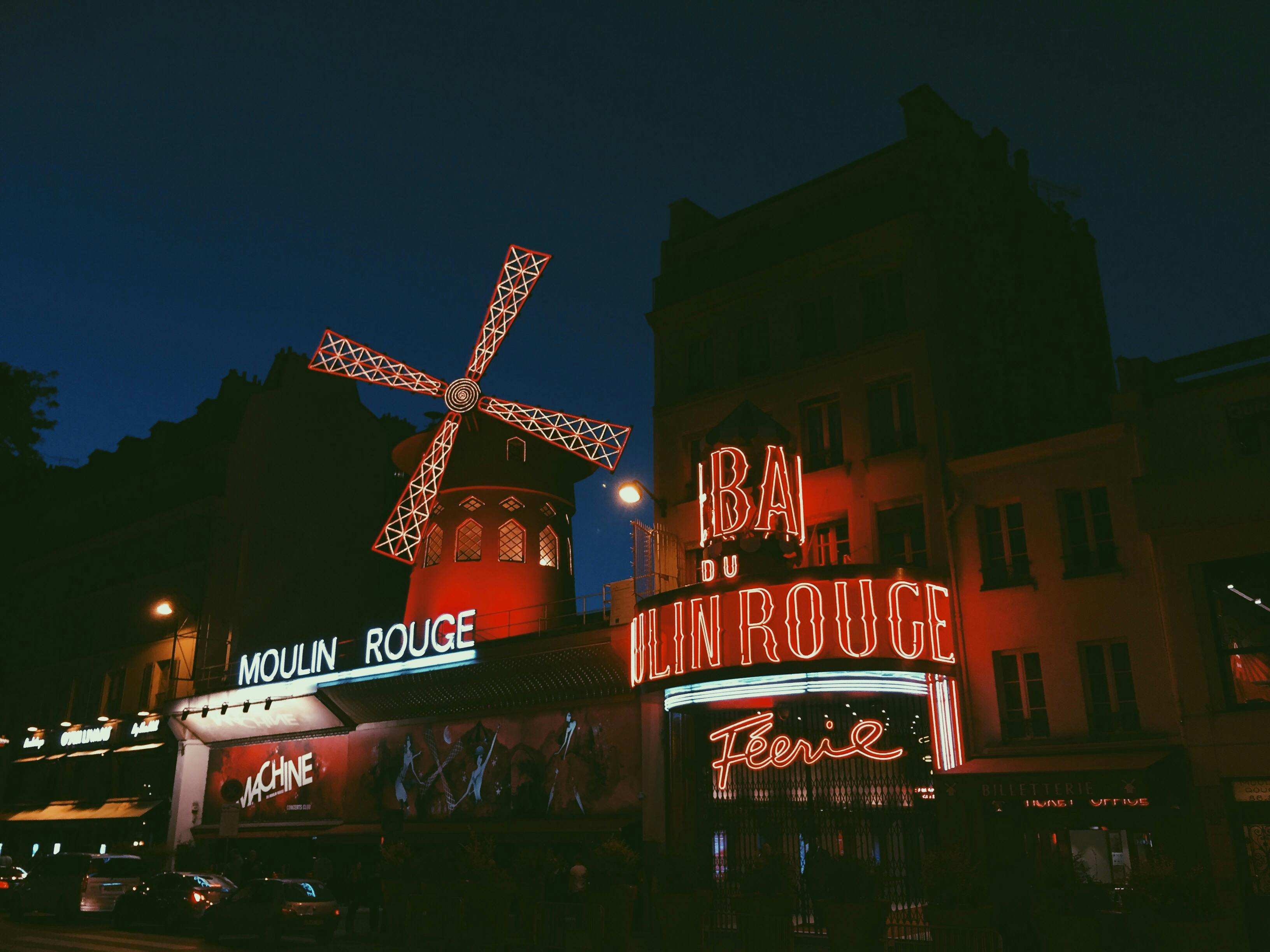 The Moulin Rouge Night Club In Paris, France · Free Stock Photo