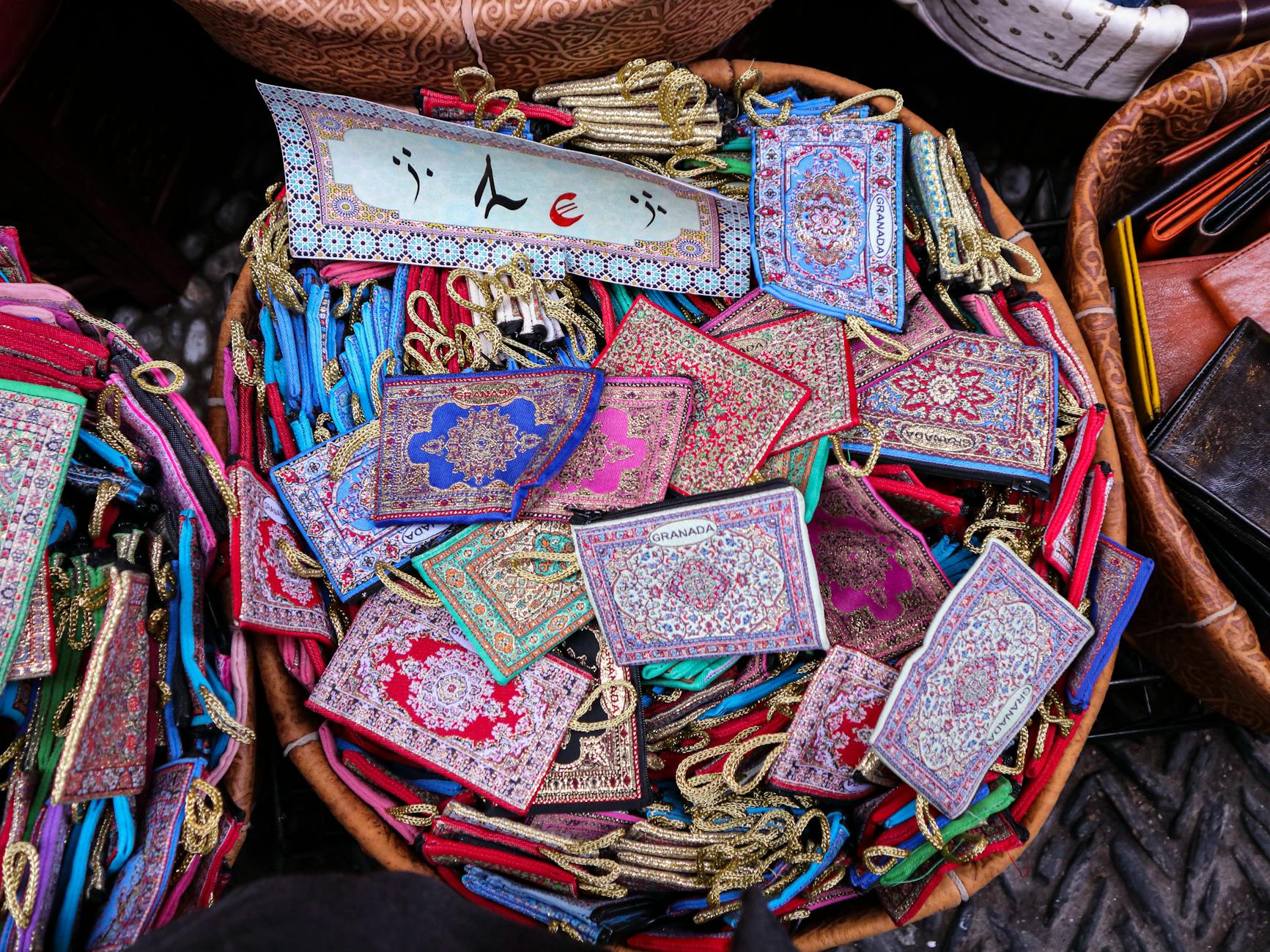 A Stock of Coin Purses in a Basket