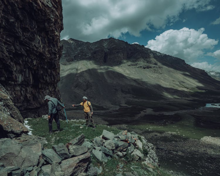 Two People Hiking