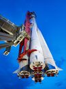 White and Red Space Ship