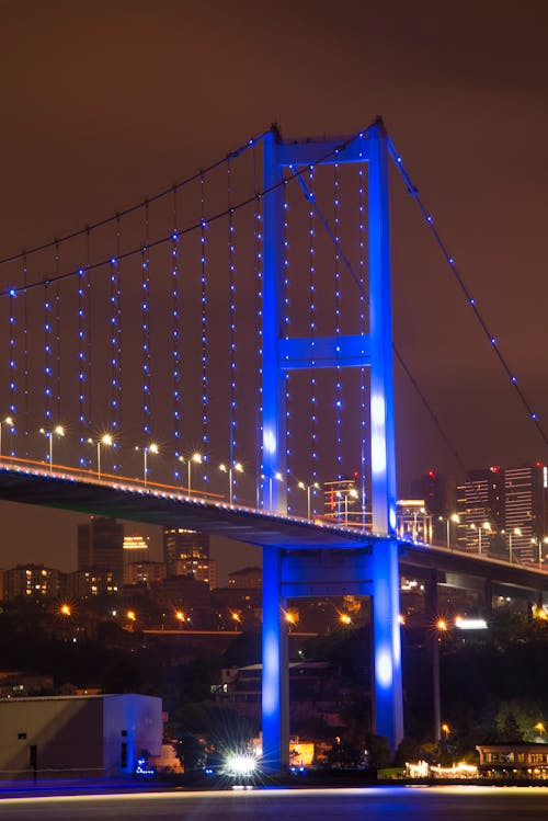 Gratis stockfoto met avond, belicht, bosfosrus brug