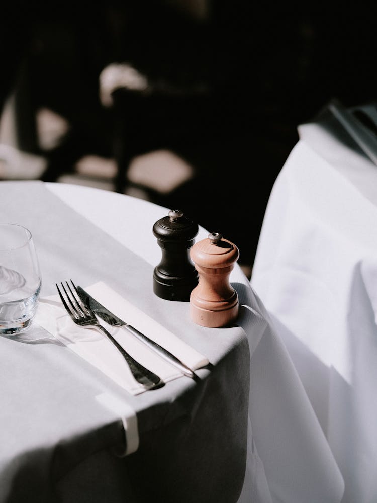 Salt And Pepper On A Table 