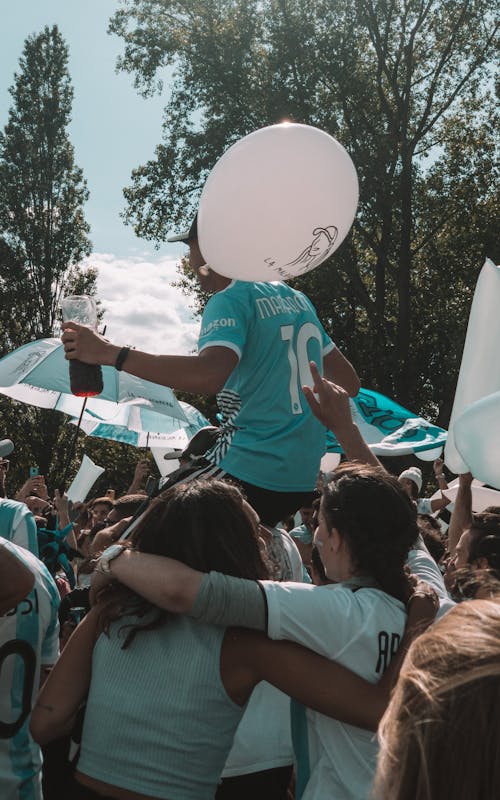 Základová fotografie zdarma na téma dav, fandění, fotbal