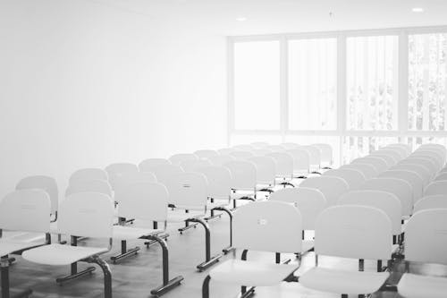 White Chairs in Office Boardroom