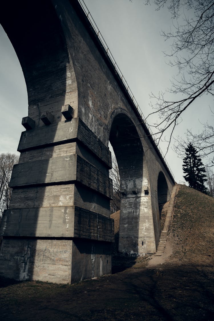 Low Angle View Of A Bridge 