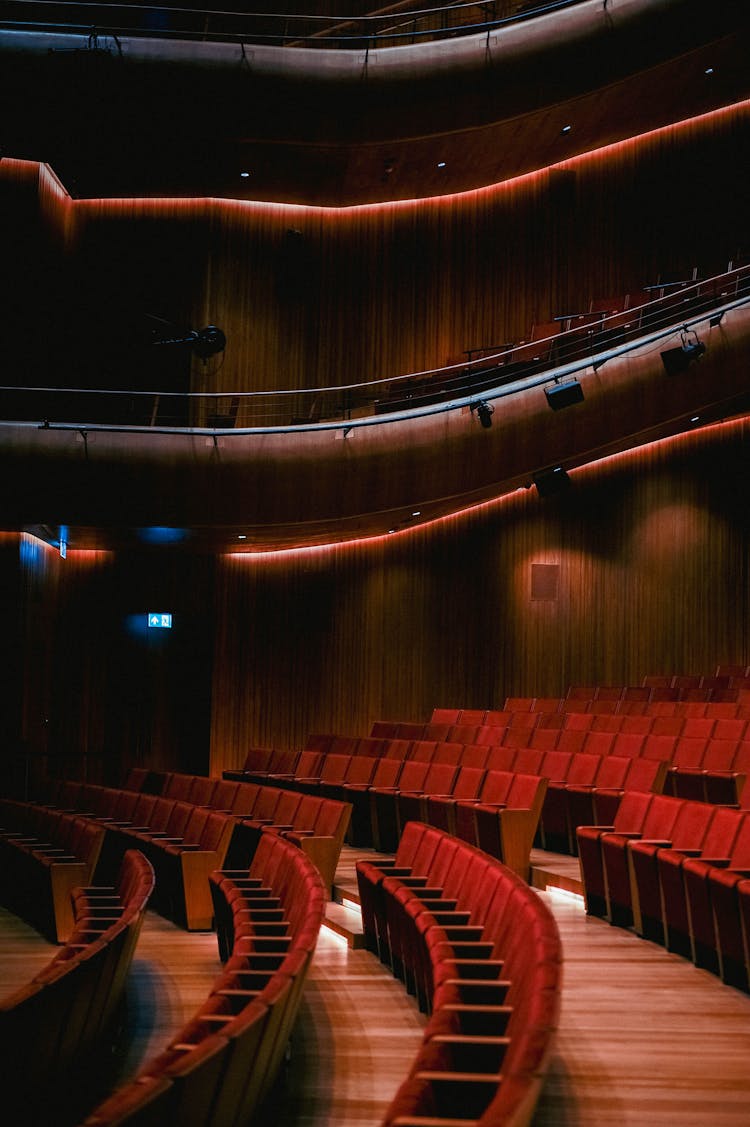 Seats For Audience In An Theatre 