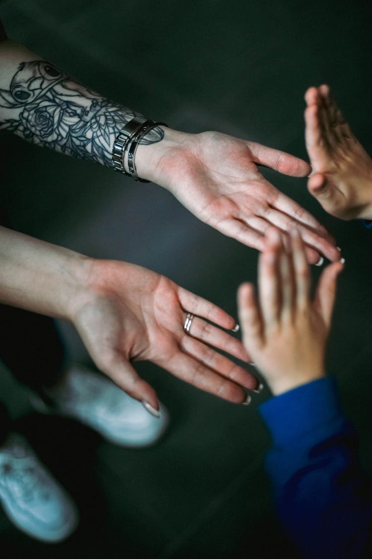 Close Up Of Clapping Hands