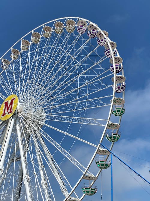 Free Ferris Wheel in an Amusement Park Stock Photo