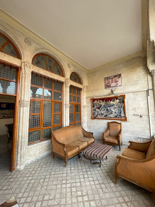 Foto profissional grátis de arquitetura otomana, arte, cadeira