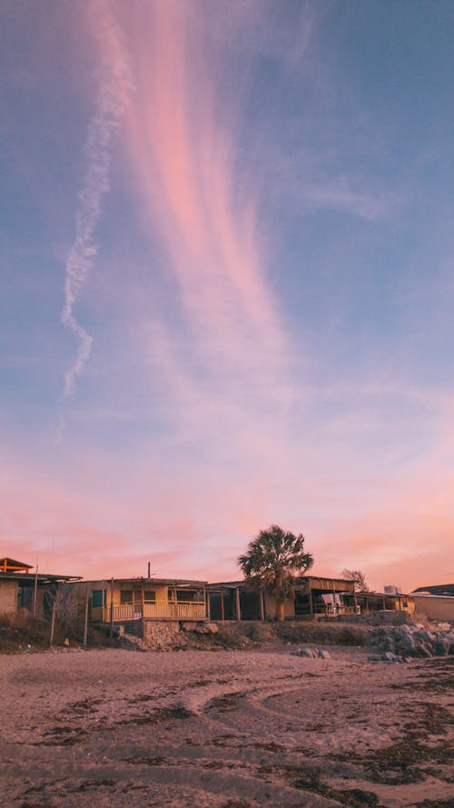 Бесплатное стоковое фото с закат, красивое небо, облако