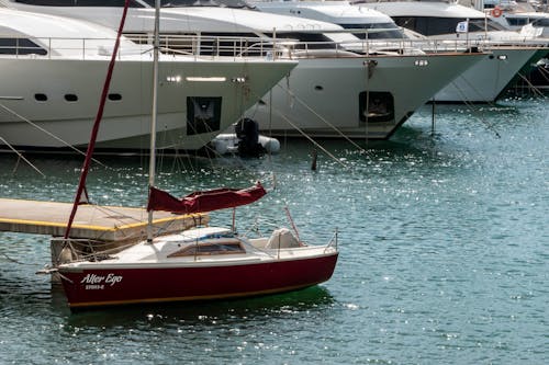 grátis Foto profissional grátis de barco a vela, doca de madeira, embarcações Foto profissional