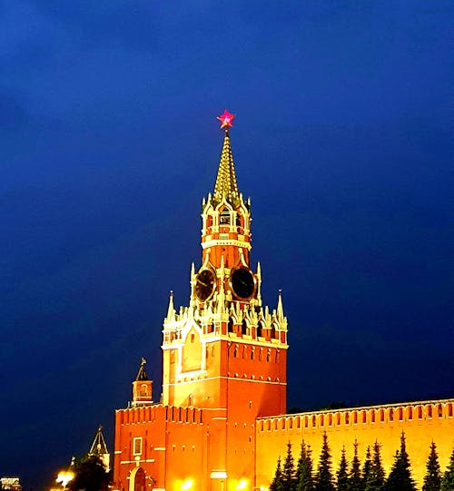 Gratis lagerfoto af klokketårn, kreml, rød mur
