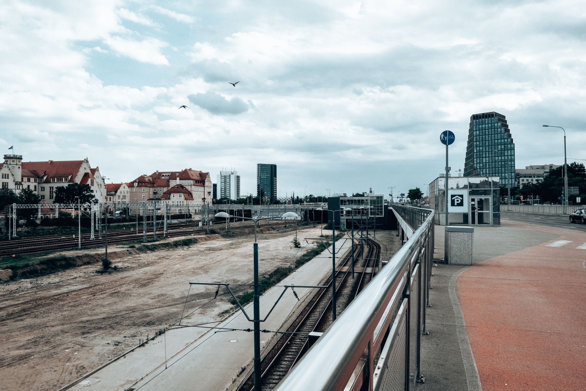 Rail Baltic demiryolu hattı inşaat alanı