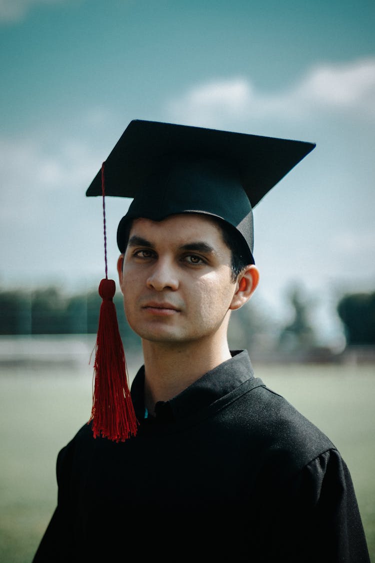 Man In Graduation Hat