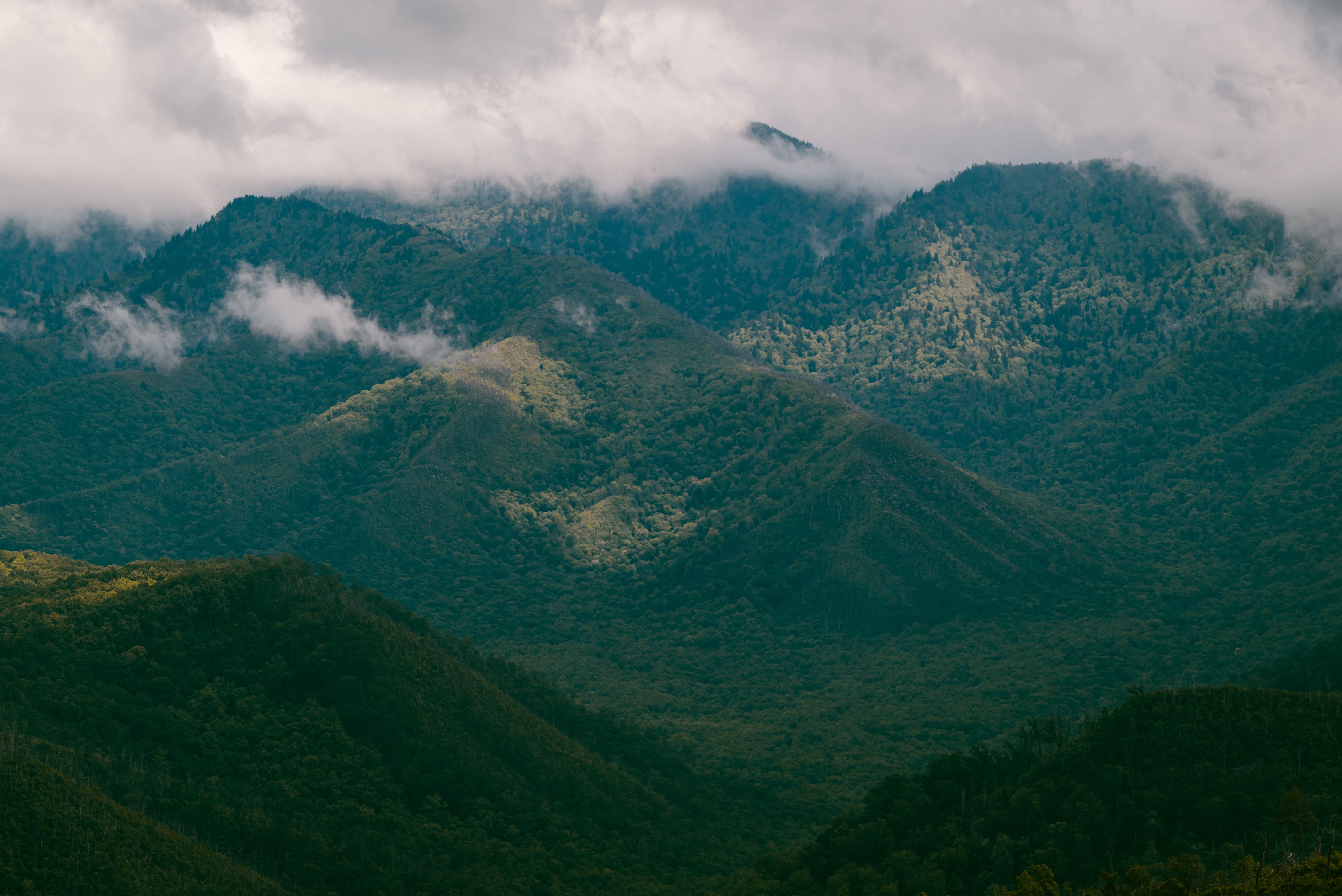 Green Mountains Under White Clouds · Free Stock Photo