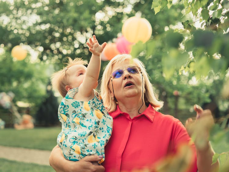 Grandmother Holding Baby