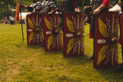 Roman Legionaries with Shields