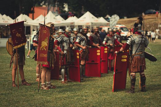 Gladiators in Battle Formation