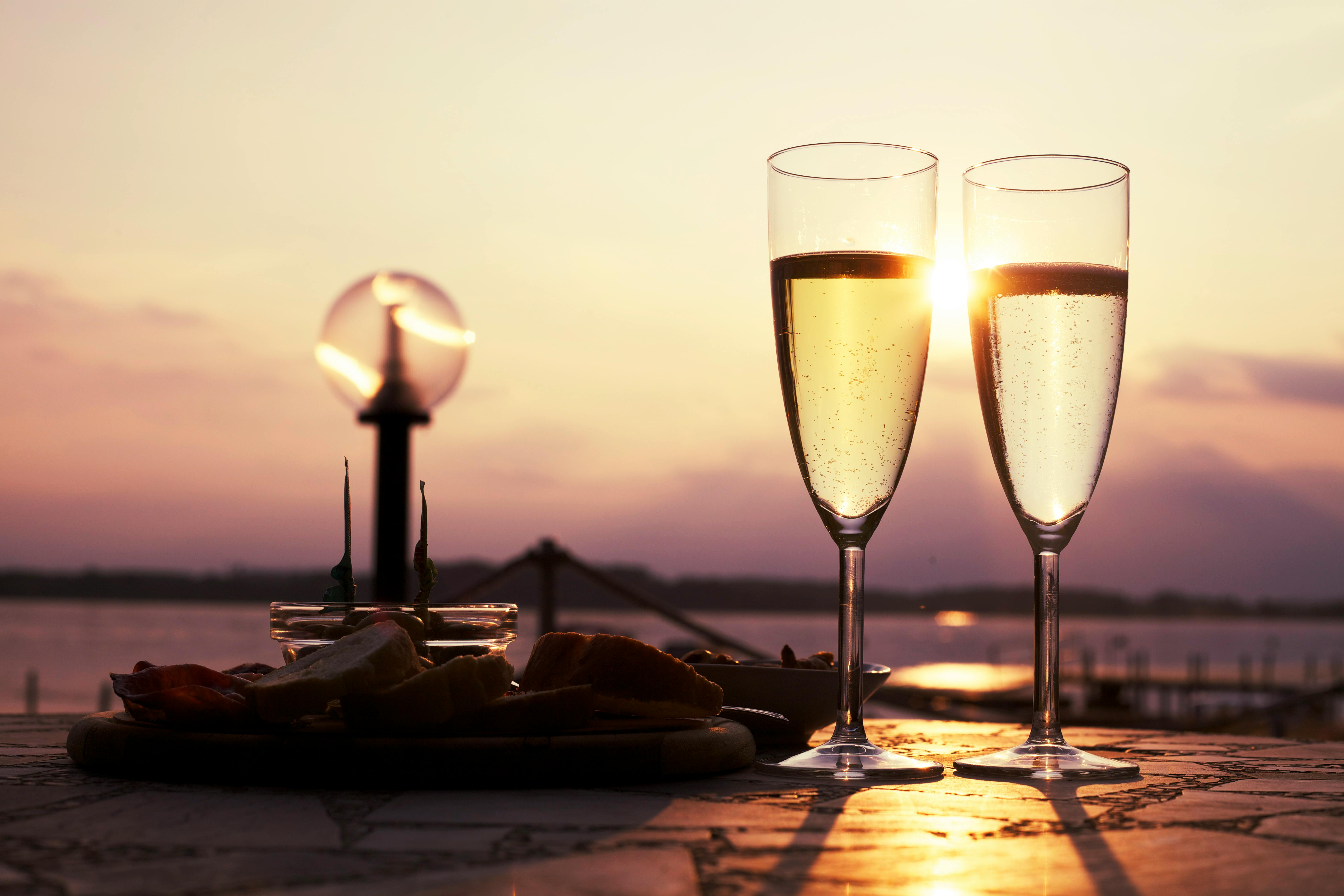 Free stock photo of champagne, date, drink