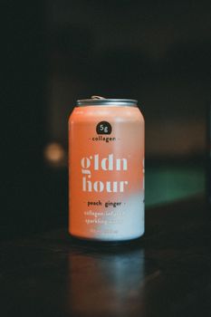 12Oz Sleek Can Ginger Peach Seltzer