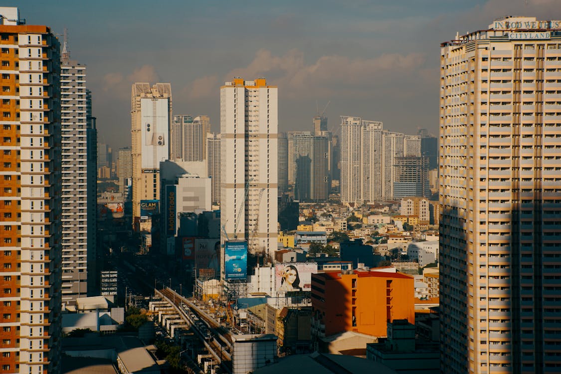 Aerial View of High Rise Buildings