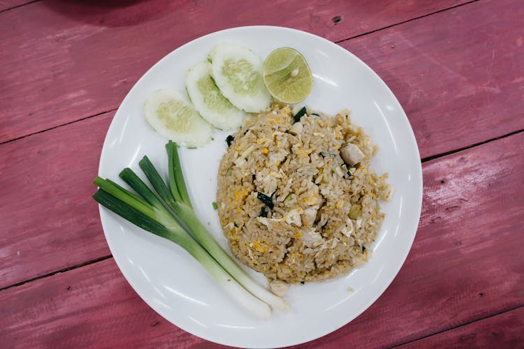 Fried Rice In A Plate