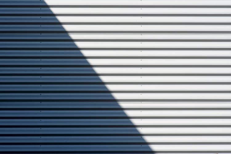 Corrugated Steel Wall Surface