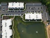 Drone condos and pond
