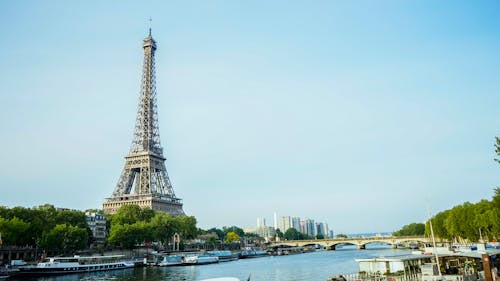 View of Eiffel Tower from Seine River