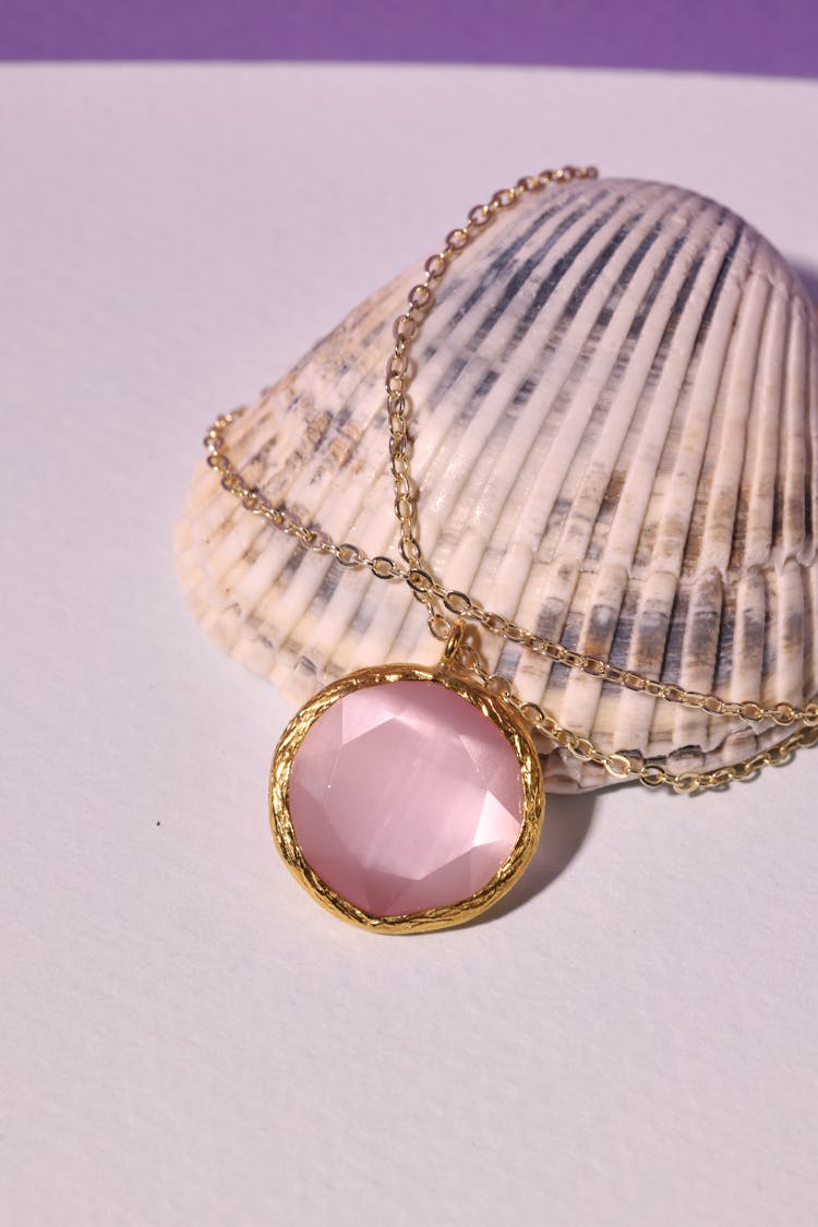 A Necklace On A Shell