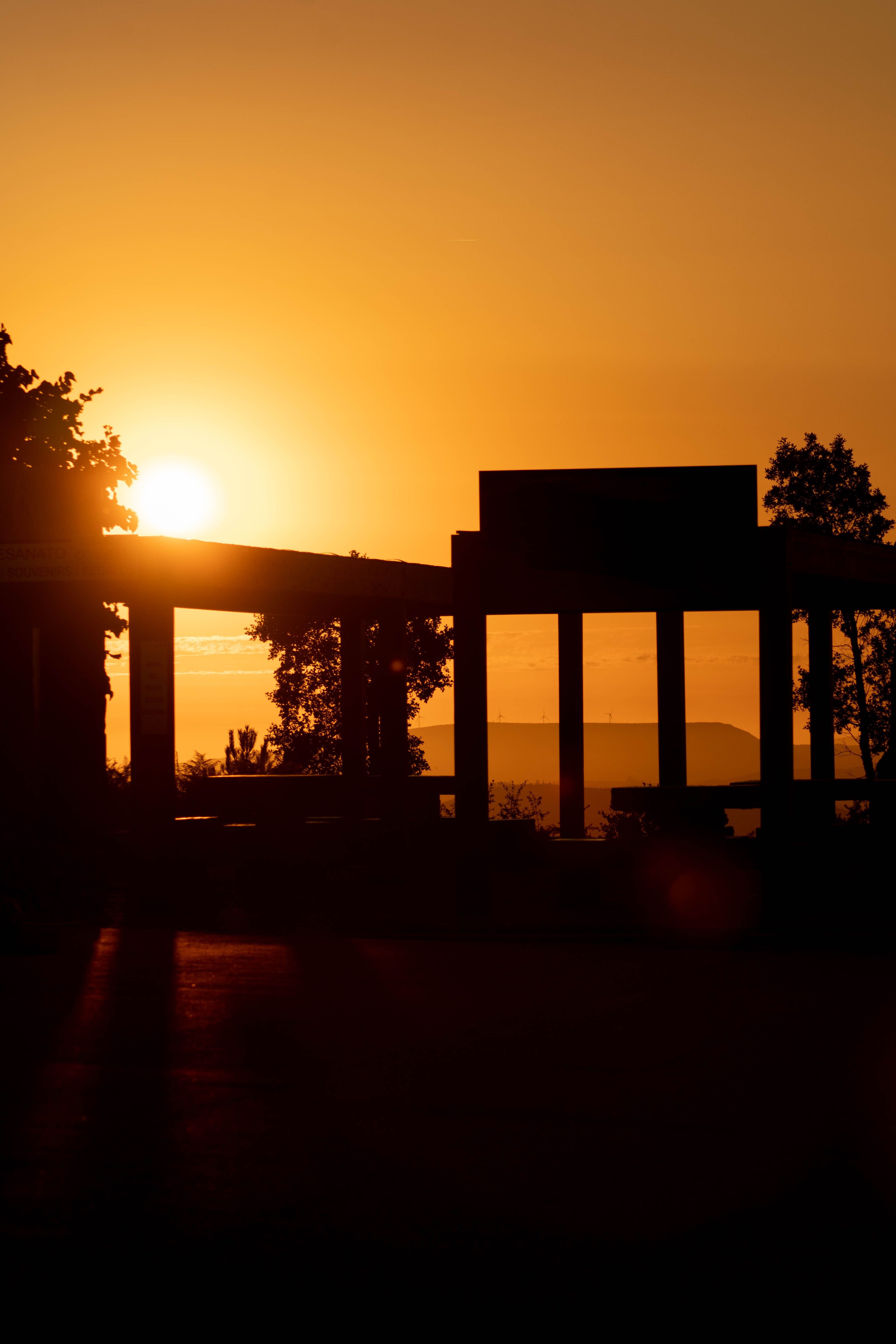 Silhouette of the Bridge During Golden Hour · Free Stock Photo