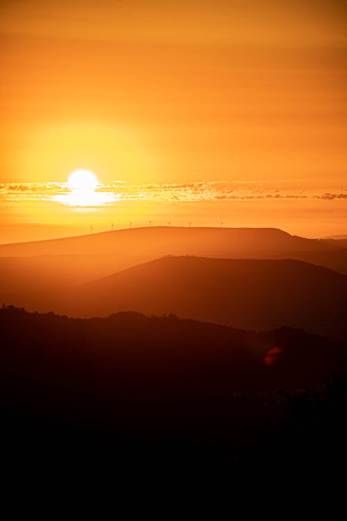 คลังภาพถ่ายฟรี ของ งดงาม, ซิลูเอตต์, ดวงอาทิตย์