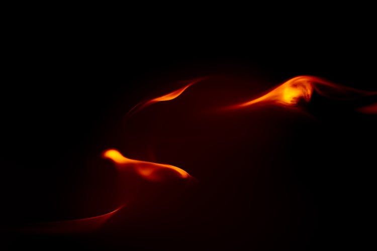 Close-Up Photograph Of Flames