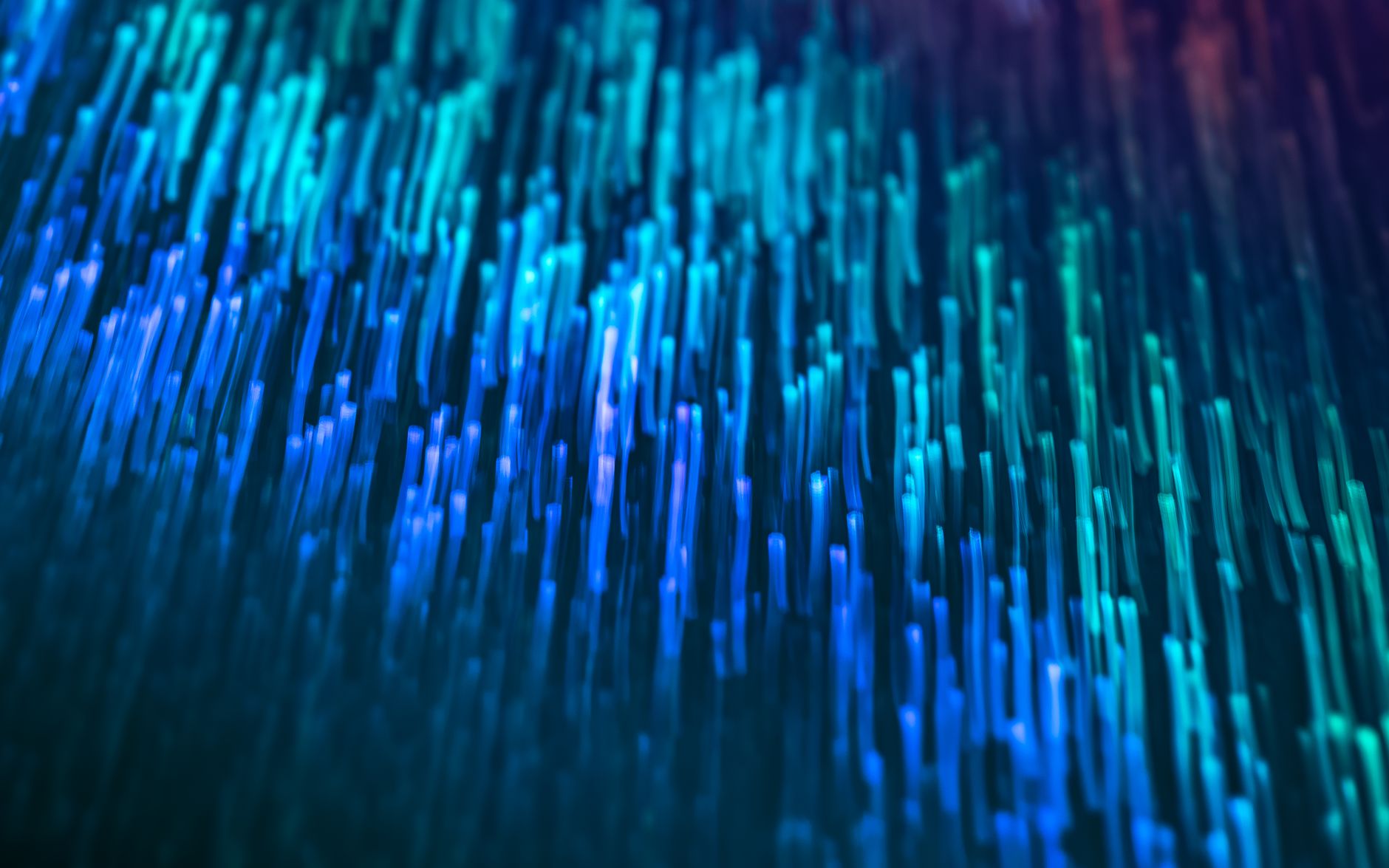 fiber optic light strands close glow